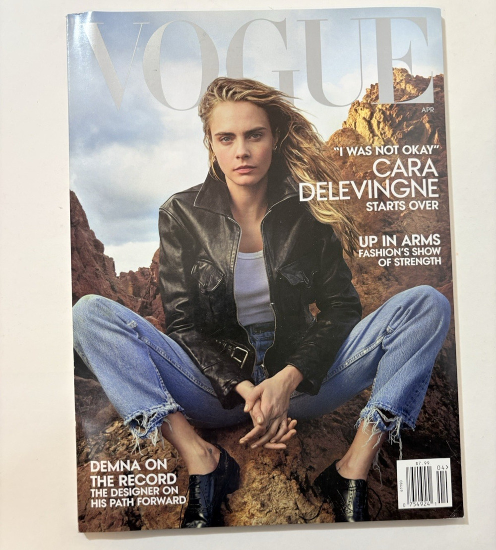 Vogue Magazine April 2023 Cara Delevingne - Unread Subscription Copy